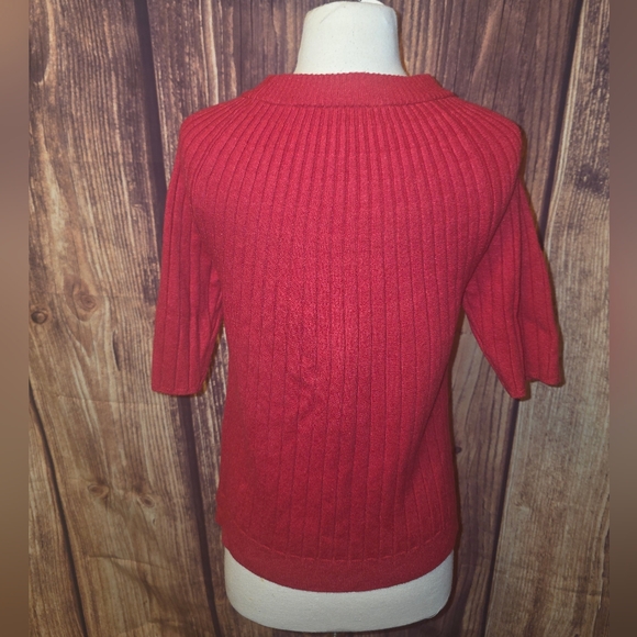 Modcloth Knit Top Size XL Red - Picture 3 of 8